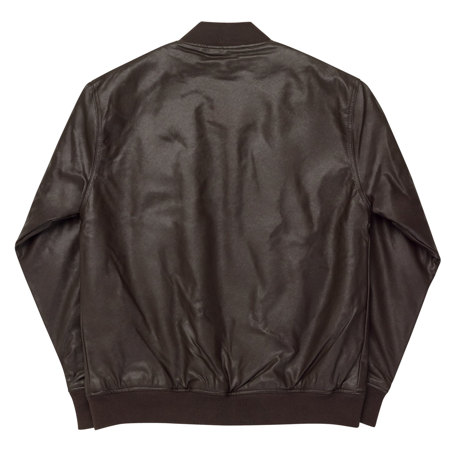 Leather Bomber Jacket - USA Logo