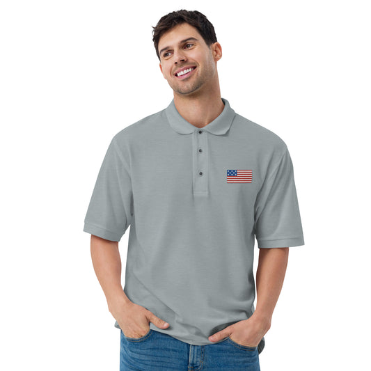 Men's Premium Polo - USA Logo