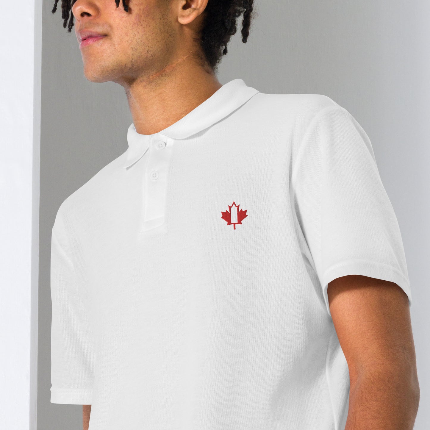 Unisex pique polo shirt - Maple leaf